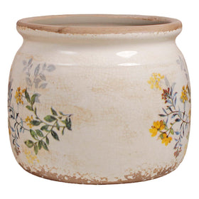 Xiaan Jiaju cottage ceramic pot closeup showcases rustic charm