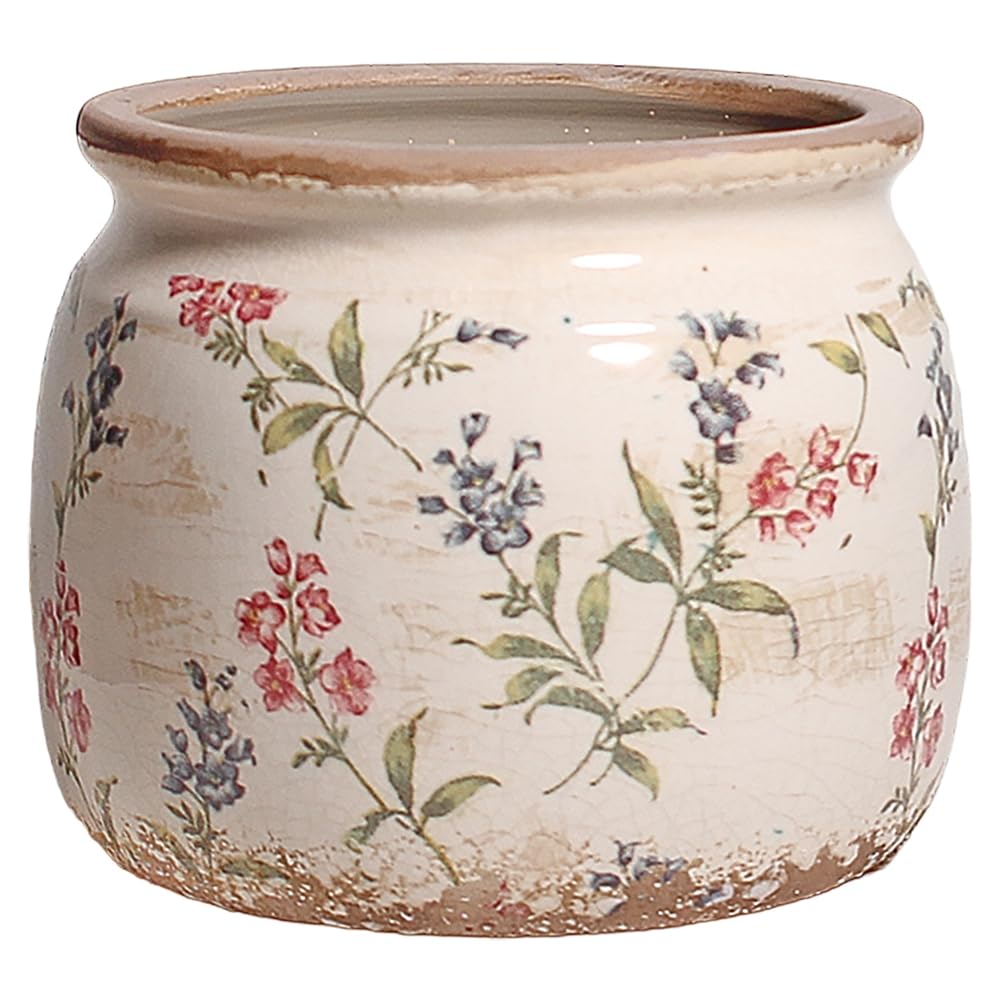 Xiaan Jiaju ceramic planter close-up showing vintage glaze for indoor styling