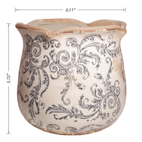 Xiaan Jiaju indoor plant pot in Tuscan style for modern interiors