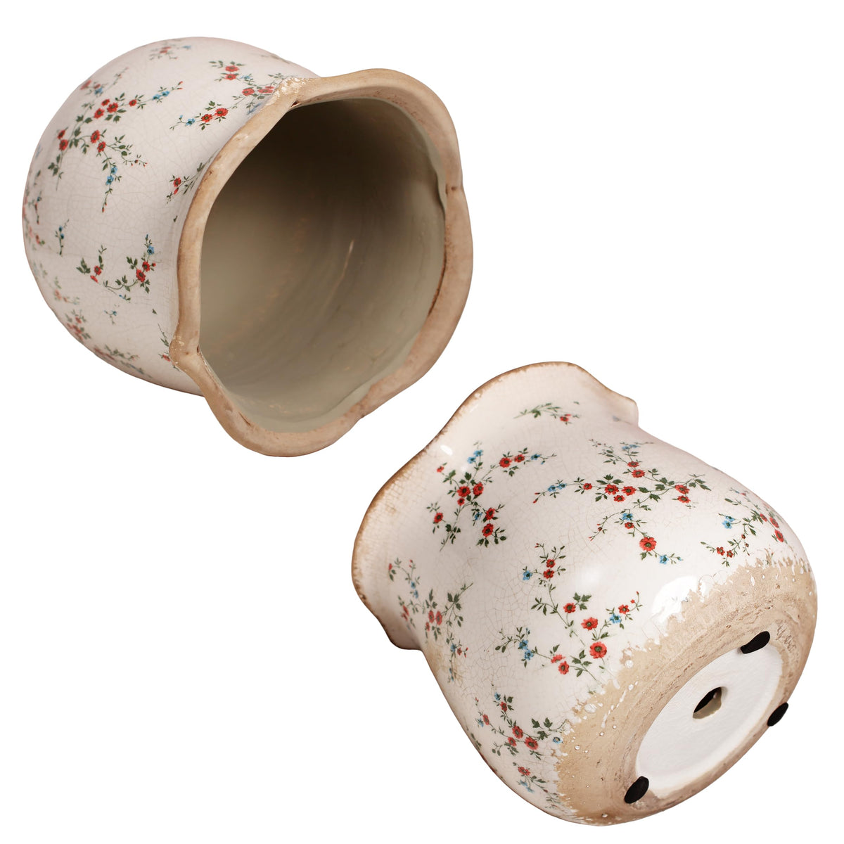 Xiaan Jiaju rustic vintage ceramic pot adds cozy character to any room