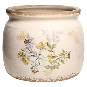 Xiaan Jiaju sage-yellow pot with drainage promotes healthy indoor plants
