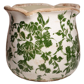 Xiaan Jiaju Tuscan ceramic plant pot with drainage hole for indoor greenery.
