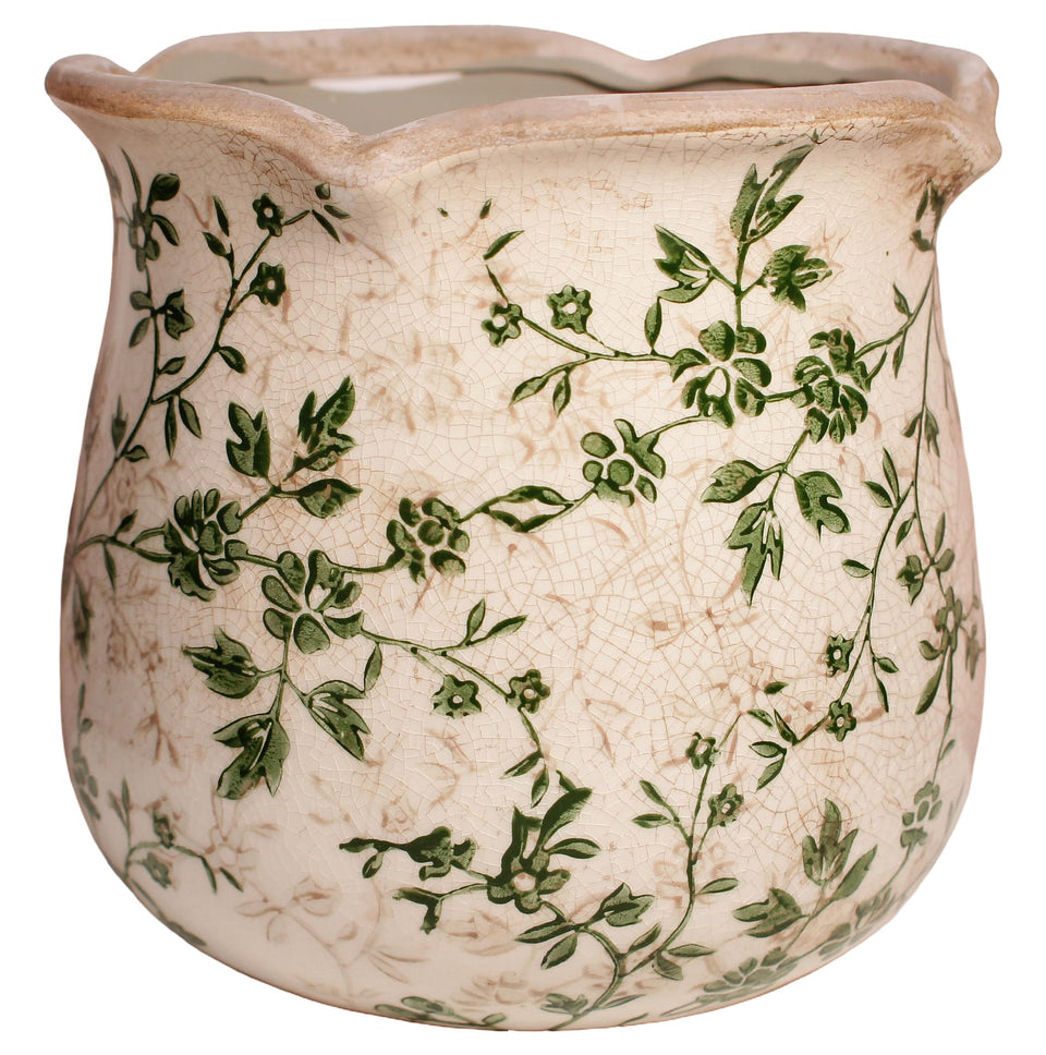 Xiaan Jiaju vintage ceramic pot with compact 6-11 inch profile for versatile indoor planters.