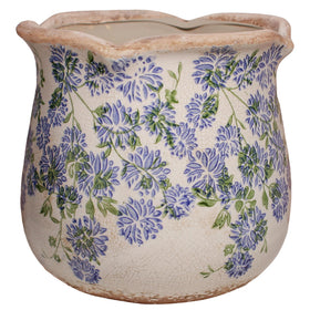 Xiaan Jiaju vintage ceramic pot with crackle glaze elevates indoor decor.