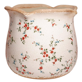 Xiaan Jiaju vintage crackle glaze pot with drainage for stylish indoor plants