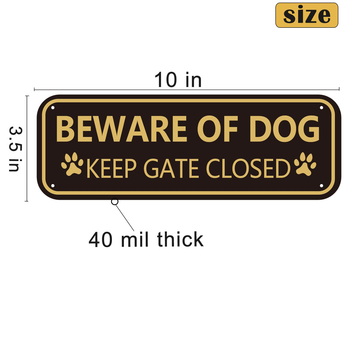XIAOKAIYAN outdoor metal sign for fences with rust-resistant finish