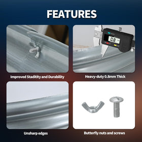 XIAOYUGNA interlocking panel assembly showing tool free setup and wobble free stability