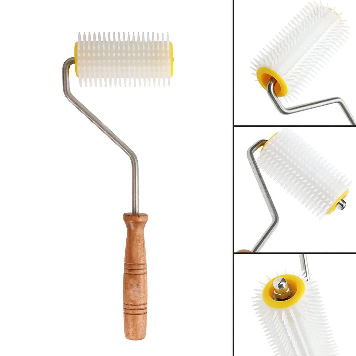 Xiboya textile uncapping needle roller ergonomic handle close up for comfortable operation