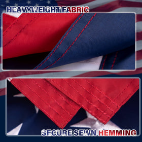 XIFAN flag fly hem reinforced with stitching for long-lasting performance