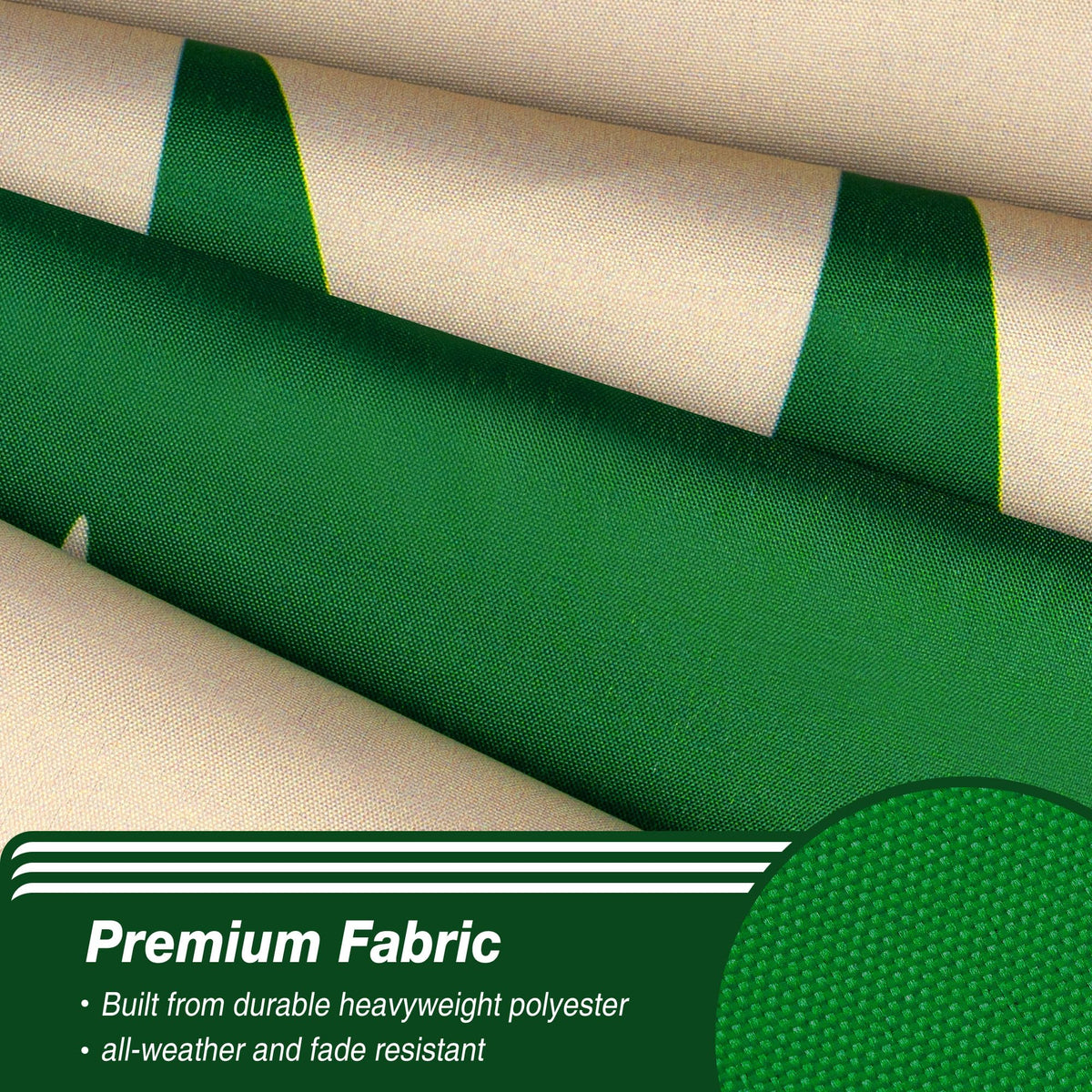 XIFAN Maine flag with 4-row stitching for durable outdoor use