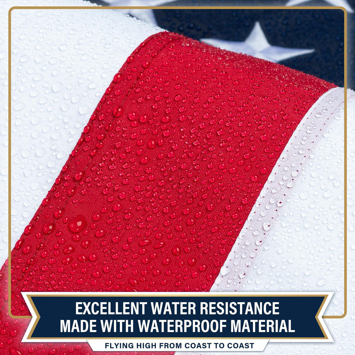 XIFAN flag features reinforced stitching for better wind resistance