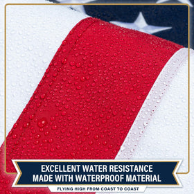 XIFAN flag features reinforced stitching for better wind resistance