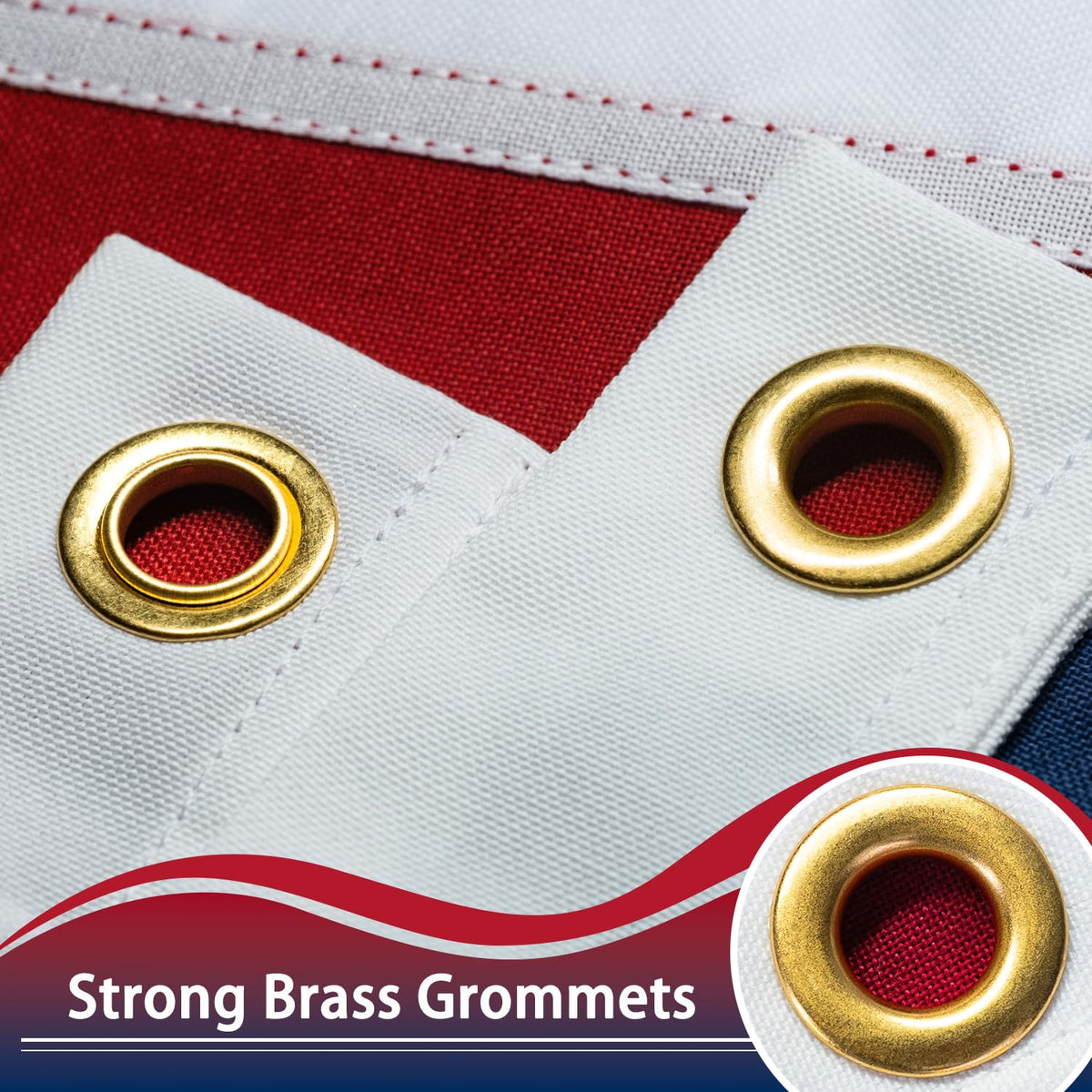 XIFAN brass grommets and header ensure secure, easy mounting outdoors