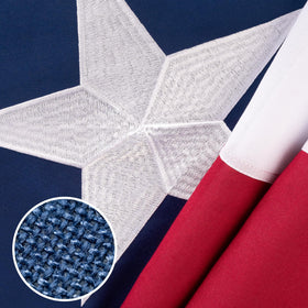 XIFAN Texas flag front view demonstrates sturdy build for outdoor display