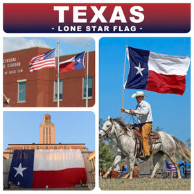 XIFAN Texas flag outdoor display ready for holidays and daily use