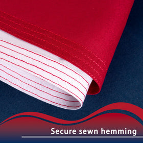 XIFAN flag sewn stripes show clean lines in any weather