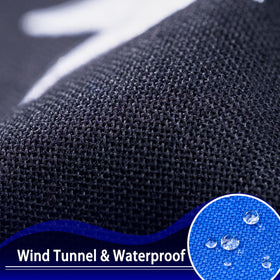 XIFAN flag displayed outdoors demonstrates high wind suitability and durability.