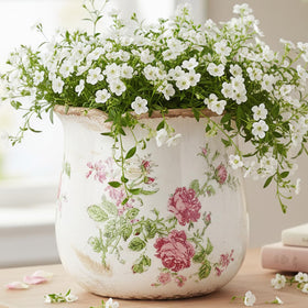 Xiaan Jiaju country chic decor piece pairing with flowers or greenery indoors