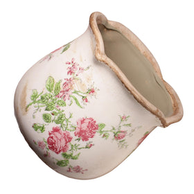 Xiaan Jiaju distressed pattern flower pot with rustic texture and charm