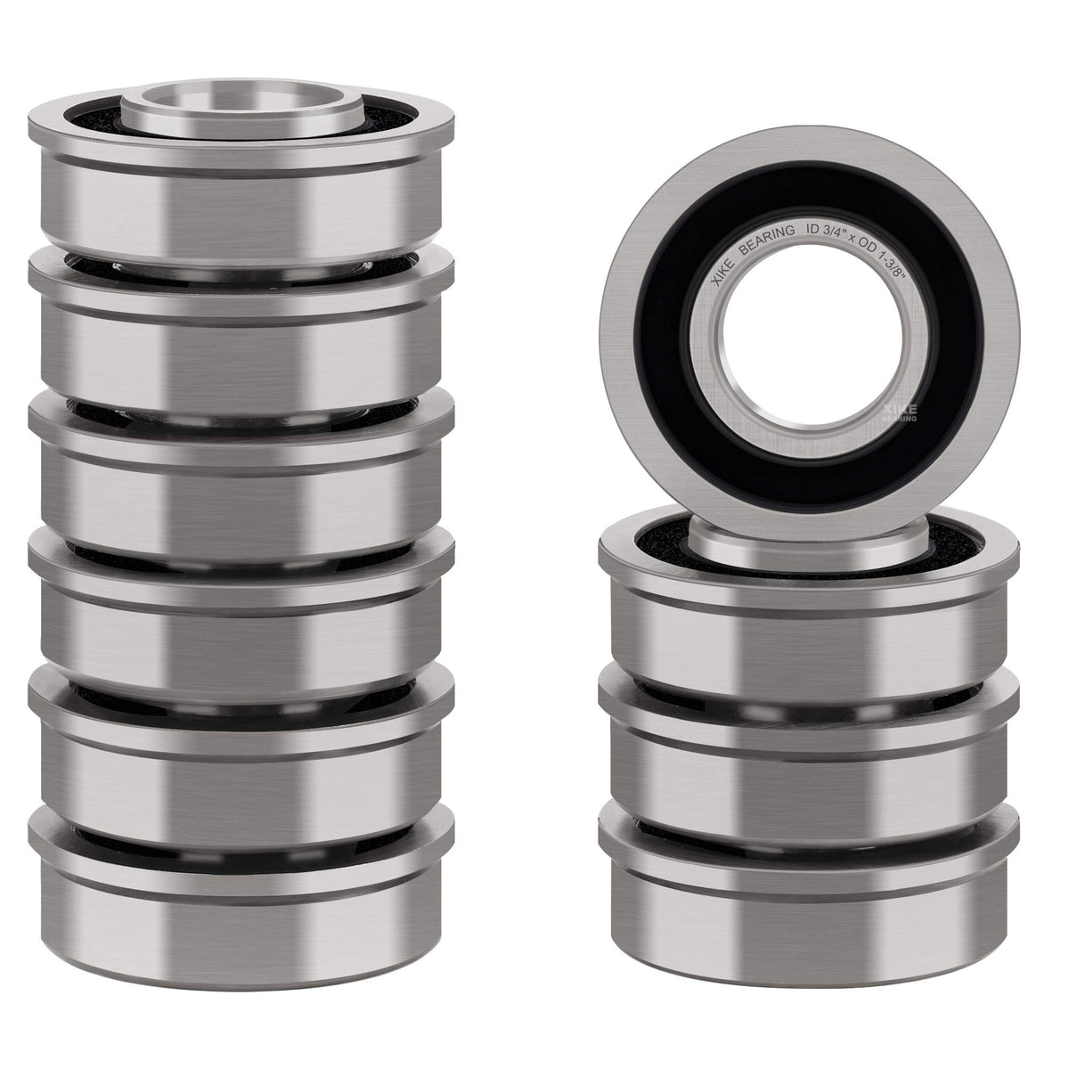 XIKE chrome steel bearing construction for durability
