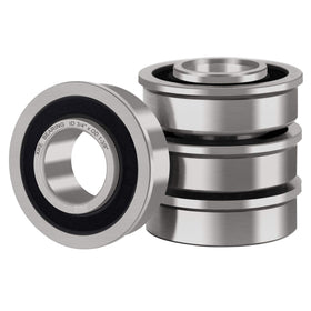 XIKE flanged ball bearing (3/4 in ID, 1-3/8 in OD) for smooth lawn mower wheel rotation.