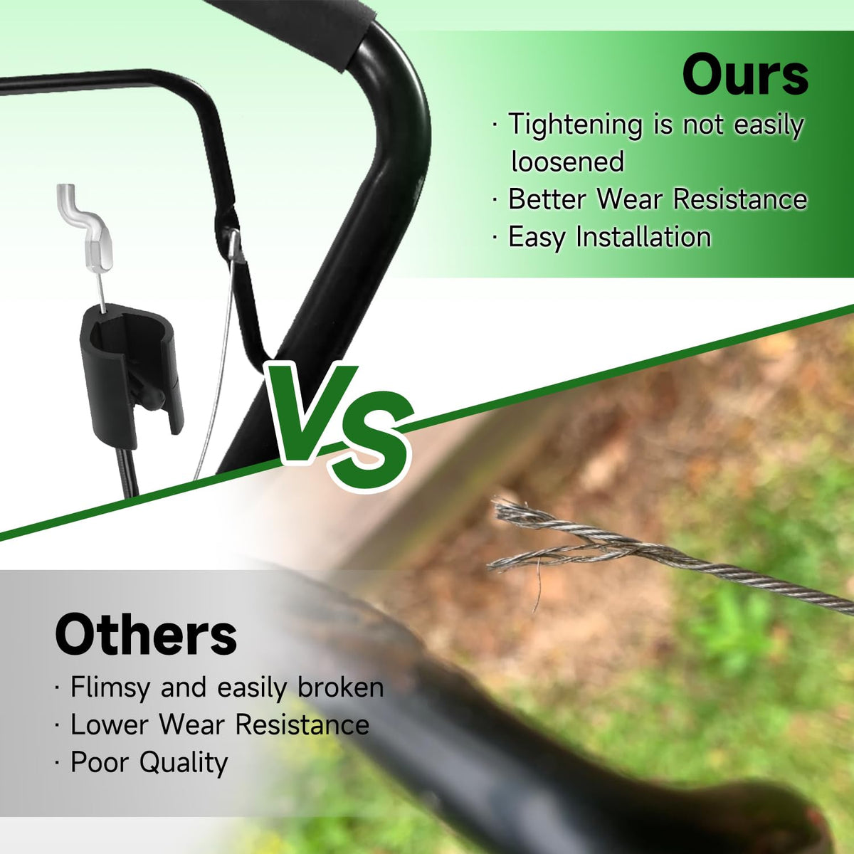 XIKOBY 50-inch total length simplifies routing and installation.