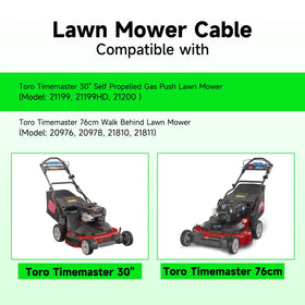 XIKOBY 78-inch overall length supports multiple mower configurations.