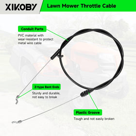 XIKOBY 51-inch zone control cable length fits many mowers.