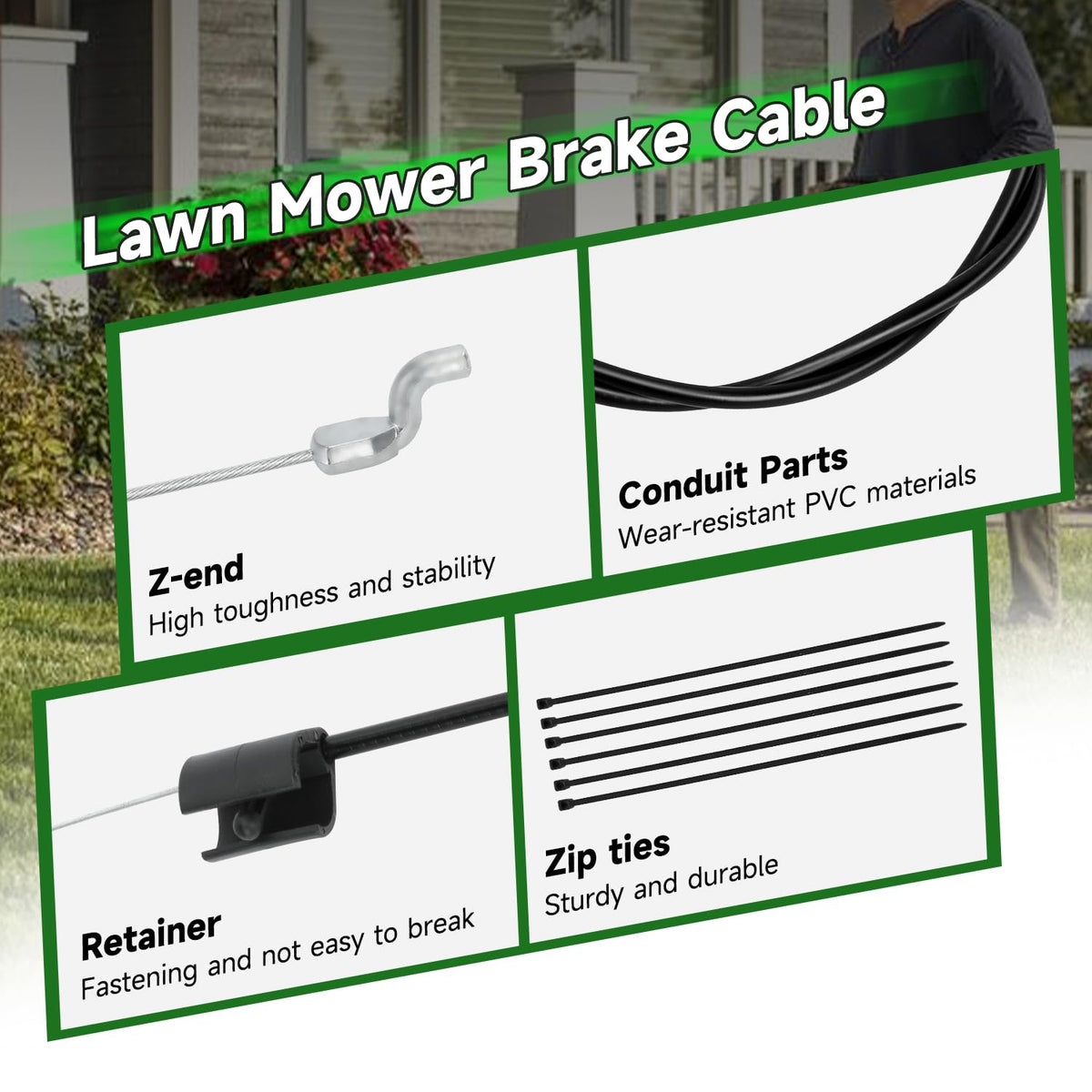 XIKOBY 37.5-inch conduit length ensures appropriate cable clearance.