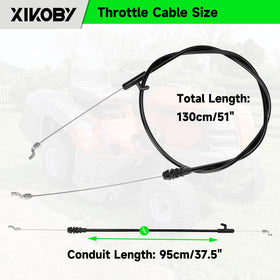 XIKOBY Craftsman/MTD yard machine compatible cable ready for quick replacement.