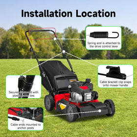 XIKOBY drive cable replacement built for durability during regular lawn care.