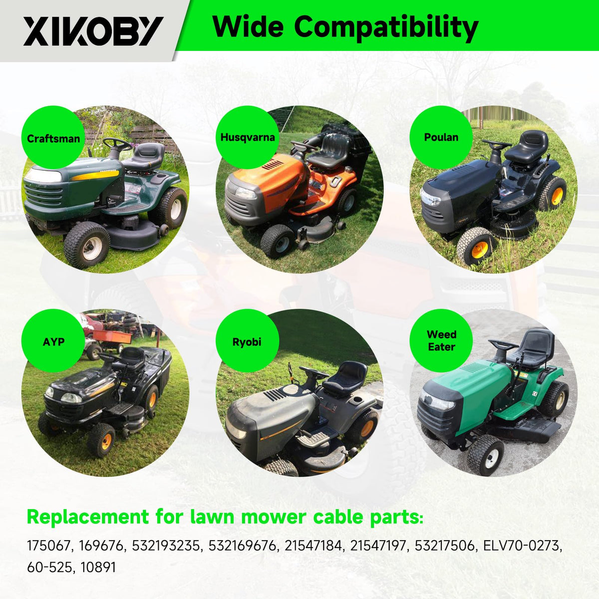 XIKOBY rubber and stainless steel construction for long-lasting performance.