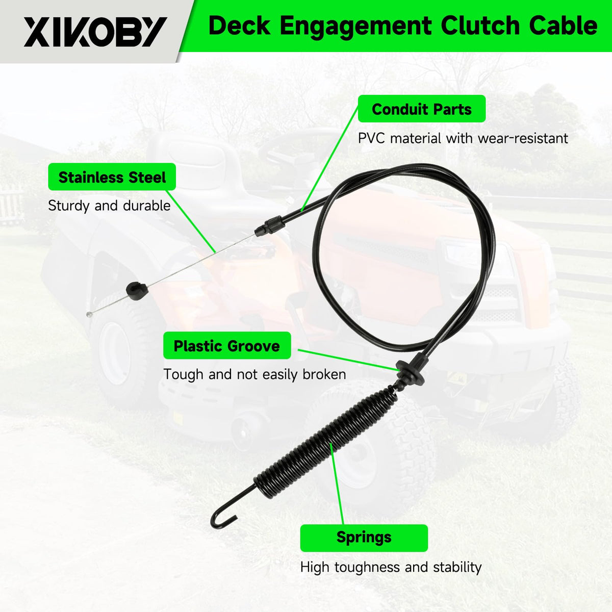 XIKOBY stainless steel clamp and clip for reliable attachment.