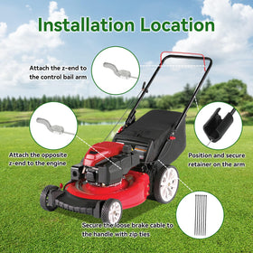 XIKOBY throttle cable replacement assembly delivers smooth mower operation.