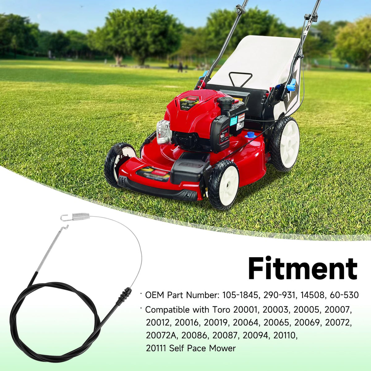 XIKOBY 54-1/2 inch conduit length, precise fit for Toro models