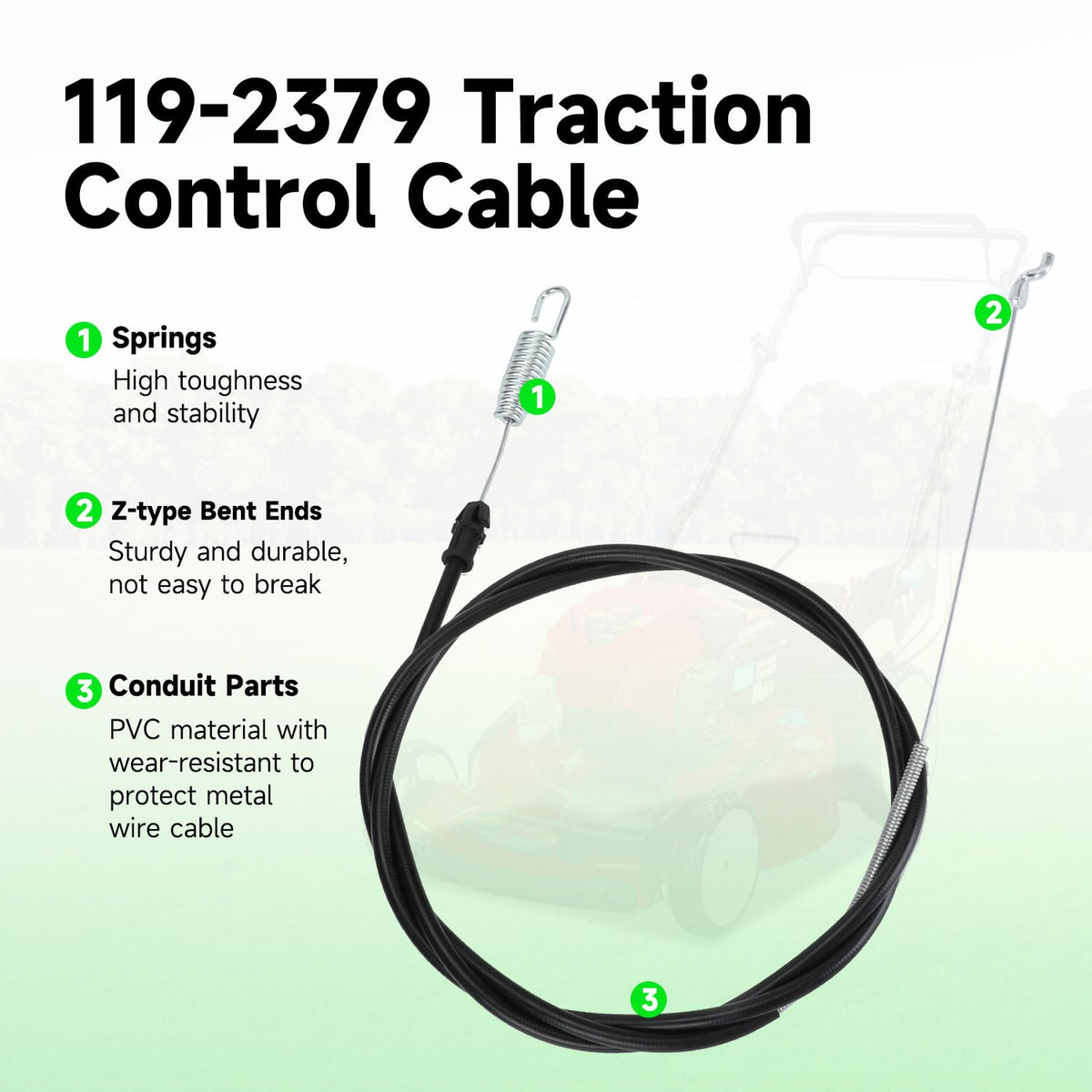 XIKOBY 65-1-2-inch total length ensures proper cable routing
