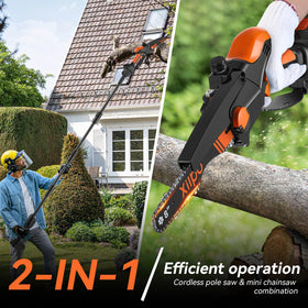 Xilpo adjustable cutting head enables precise pruning from ground level.
