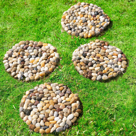 Multi-use stones double as rustic trivets or indoor accents