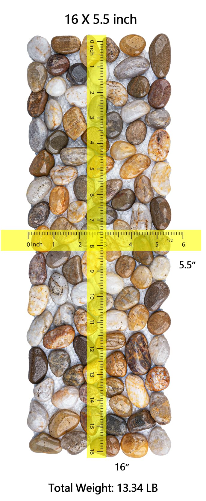 Xindian natural river pebbles path mats offer durable mold-resistant garden decor
