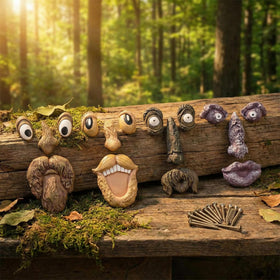 Xinhaus tree face decor old-man-style-1 adds charm to your garden's trunk