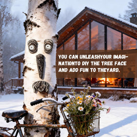 Xinhaus tree face decor old-man-style-4 invites curiosity under sun and stars