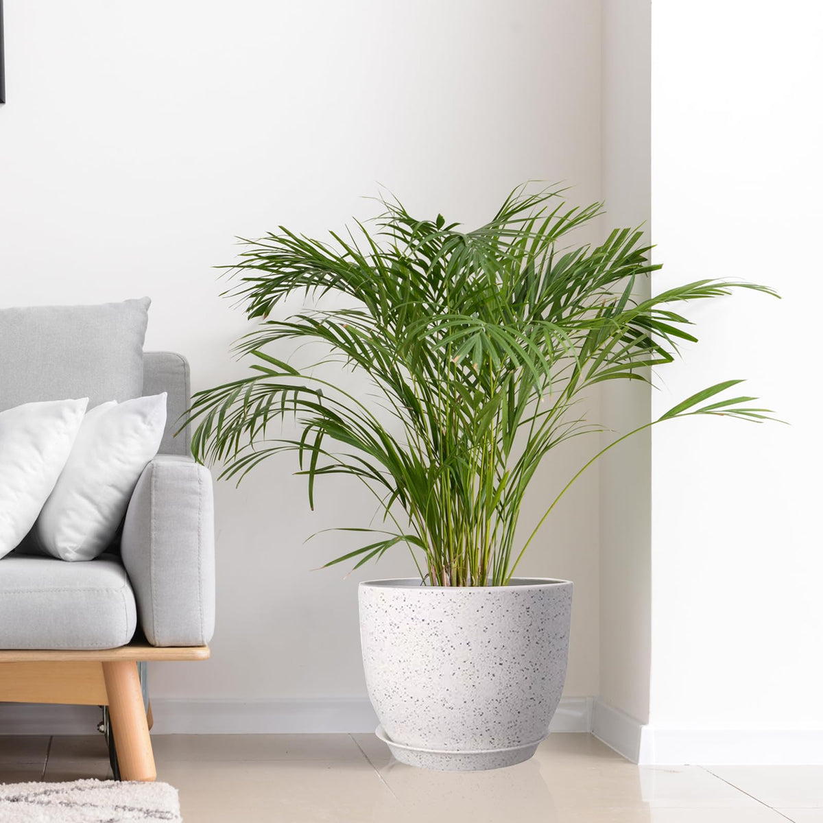 XINHUISHQZ 8-inch pot granite-look, compact space solution