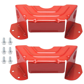 XINKE deck spindle pulley cover in red for 42-inch decks.