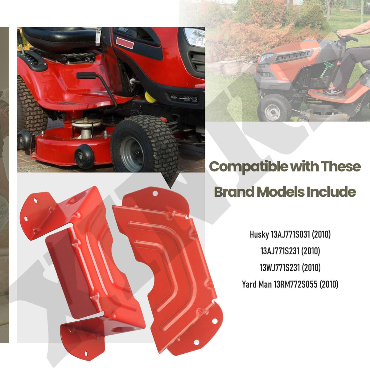 XINKE two-pack belt guard cover for lawn mower decks.