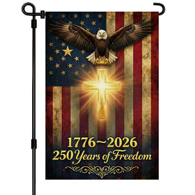XINNK 250th anniversary flag front view with double-sided print for clear visibility.