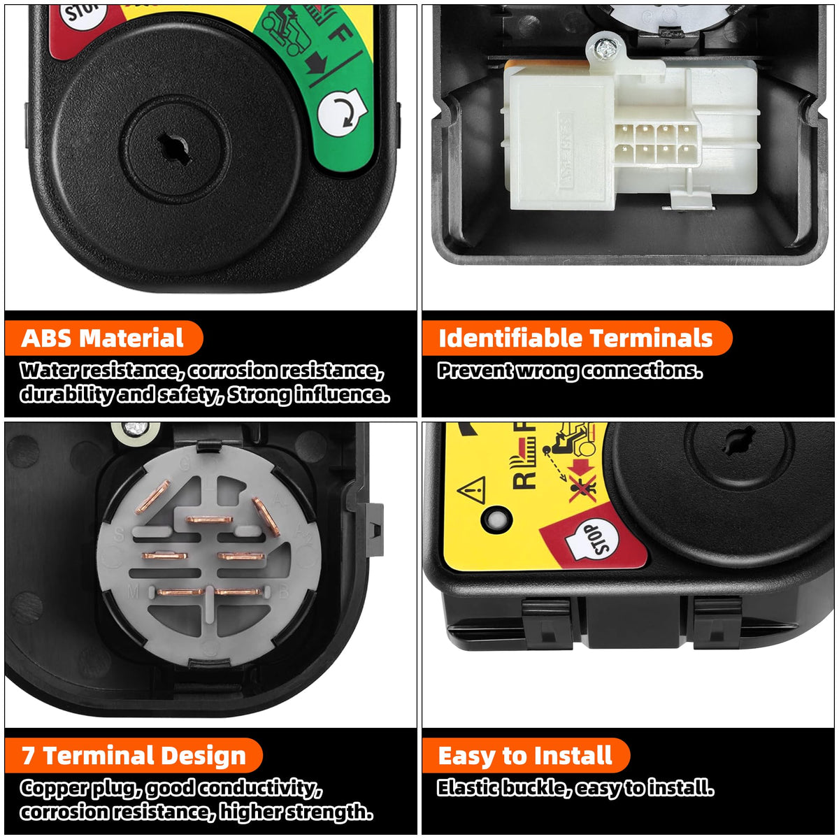 XINRINTONG ignition switch module with key for Cub Cadet XT2-LX46 improves start reliability