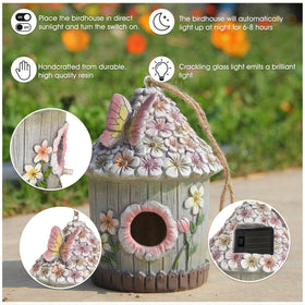 Xintim bird house entrance detail, 1.1 inch opening for small species.