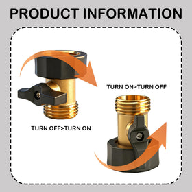 Xiny Tool 3/4-inch garden hose thread valve fits standard hoses