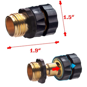 Xiny Tool aluminum fittings with washers create leak-free connections.