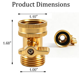 Includes extra washers for quick maintenance and leak prevention